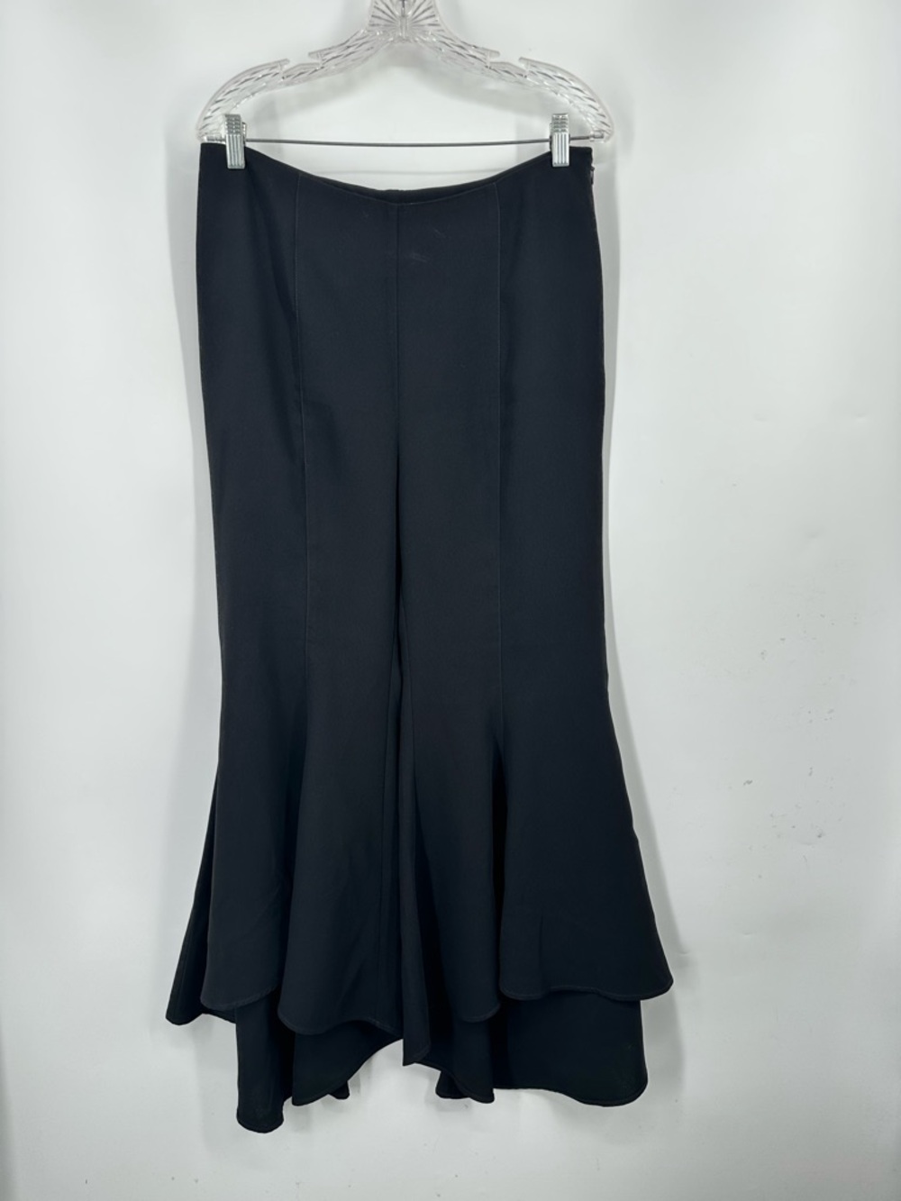 Anthropologie Black High-Low Tulip Hem Pants